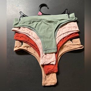Set of four. Thongs. Brand new. Size large.